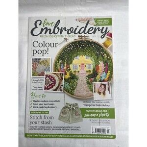 Love Embroidery Magazine Issue 26 - NEW Condition Color Pop! 2022 Book Sewing